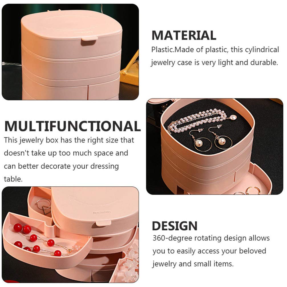 Cabilock Jewelry Organizer Box - Earring & Ring Storage Case for Travel