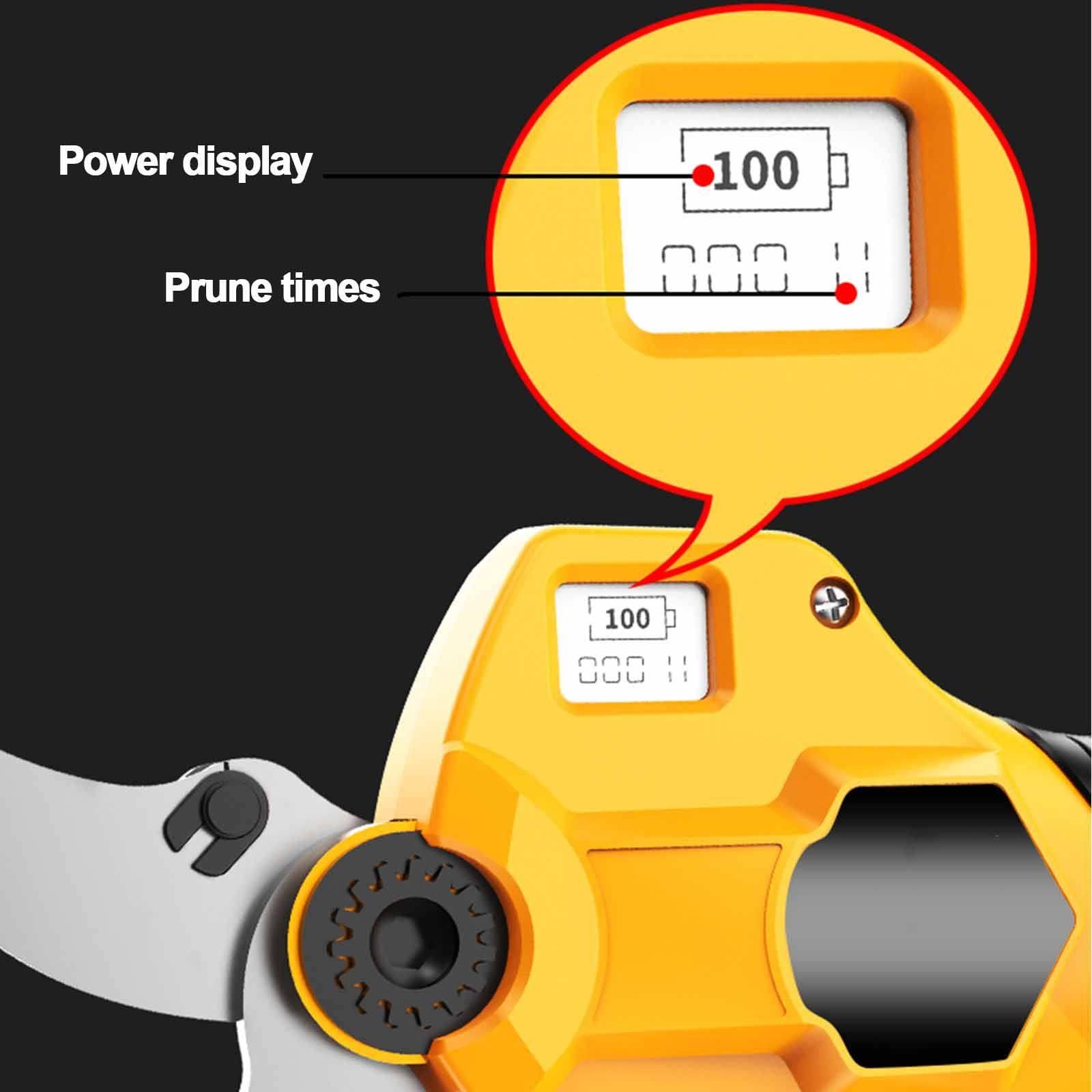 Cordless Electric Pruning Shears - 40mm Max Cutting Diameter for Tree Branch Trimming, Electric Garden Scissors (220V) | Ideal for Gardening, Landscaping, Orchards & Vineyard Maintenance
