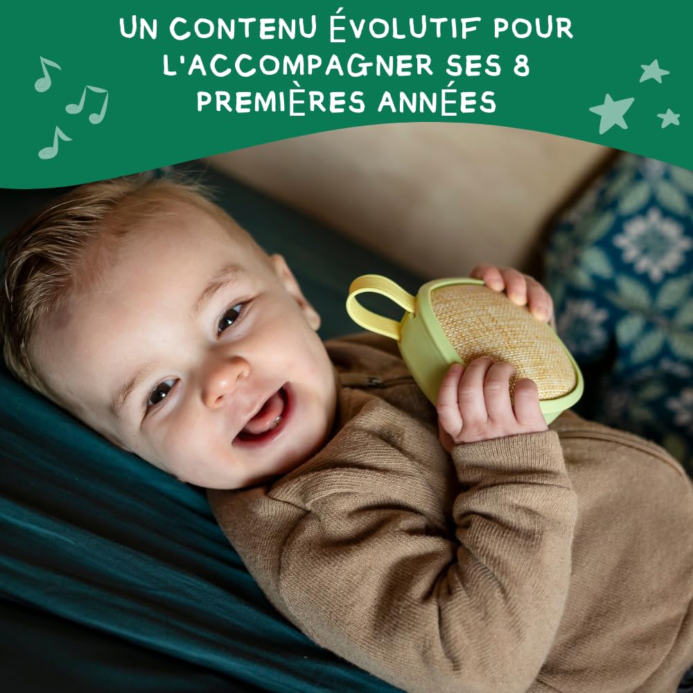 MAIASAURA | Interactive Storytelling & Music Box for Kids Ages 0-8 | 200+ Included Songs, Lullabies & Stories | Blue Green | Perfect for Bedtime, Playtime & Learning