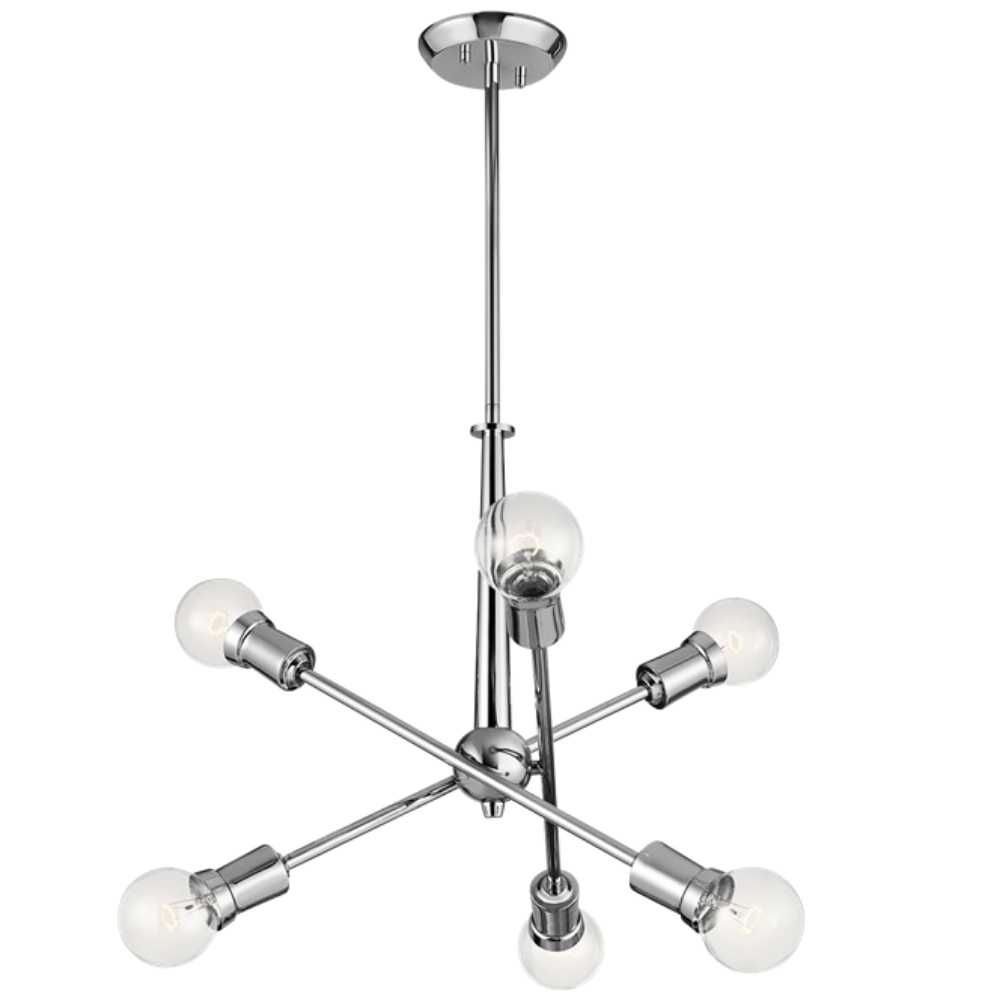 Callaway Sputnik Modern LED Chandelier - 8-Light Mid Century Ceiling Fixture for Dining Room, Living Room, Bedroom - Dimmable Gold Finish Industrial Pendant Lighting for Home Decor