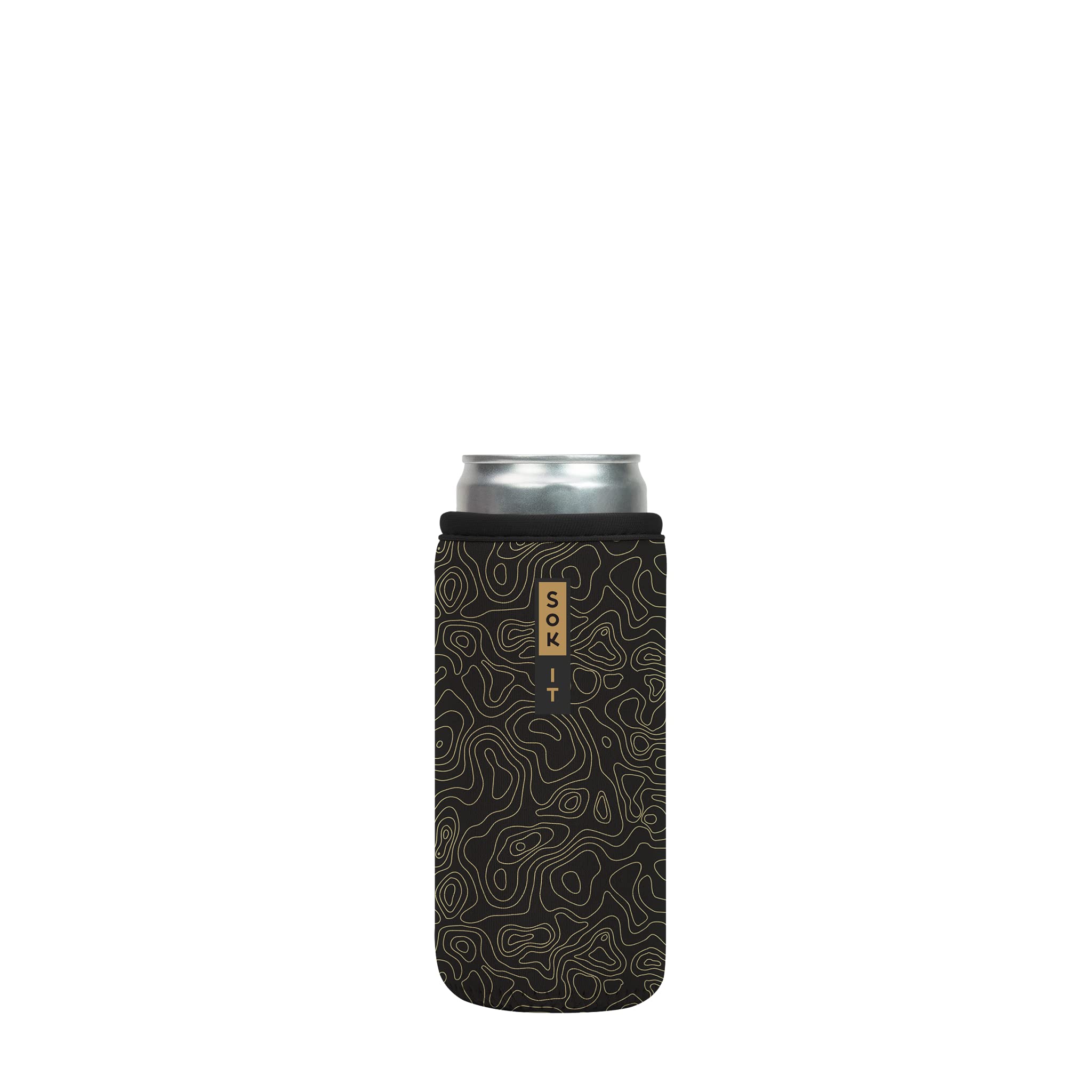 Neoprene Can Sleeve for Beer & Soda - Reusable Insulated 12oz Slim Can Cooler for Outdoor & Parties