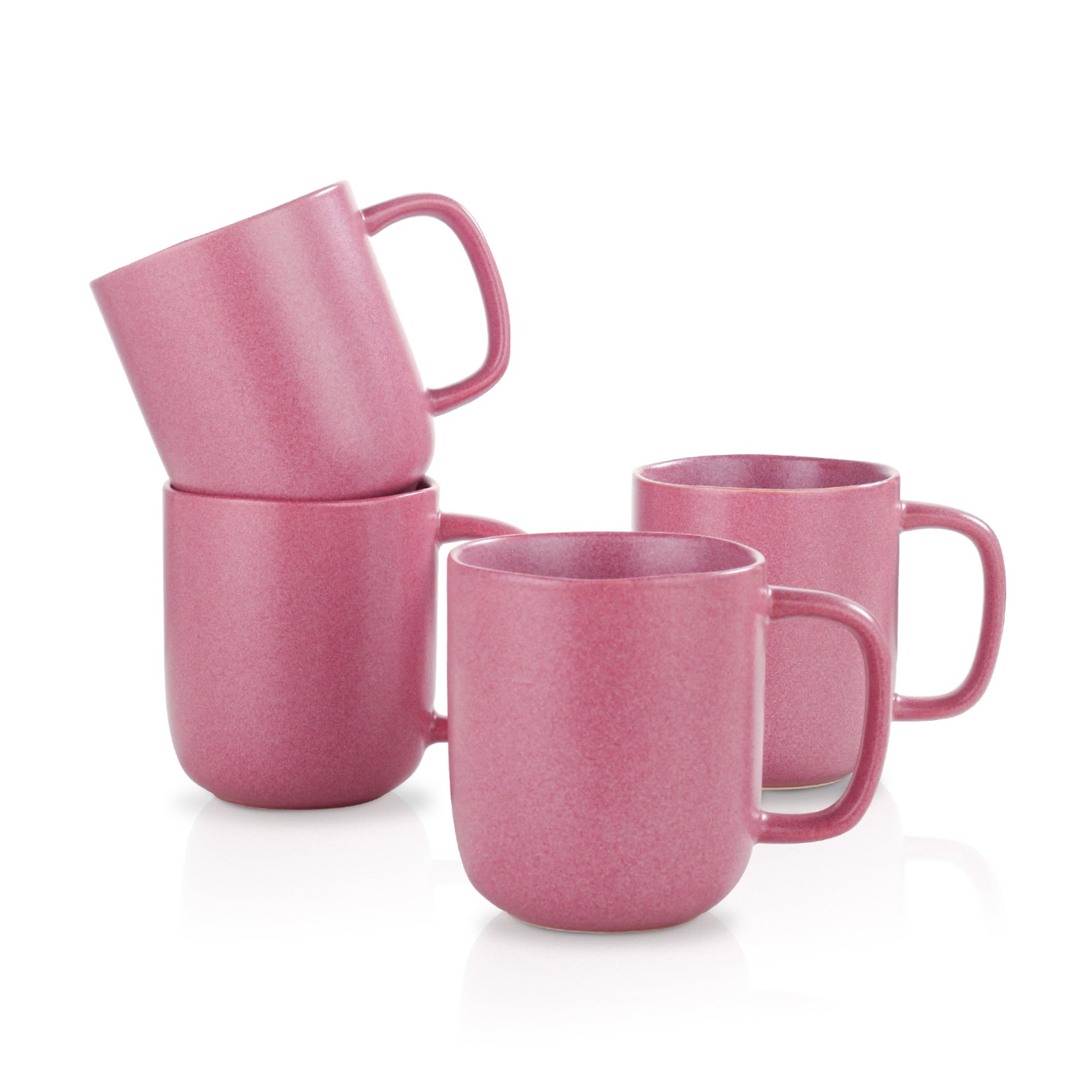 Premium Tom Stoneware Mug - Pink & White Ceramic Coffee Cup for Home, Office & Outdoor Use | Microwave & Dishwasher Safe | Perfect for Tea, Coffee & Hot Beverages