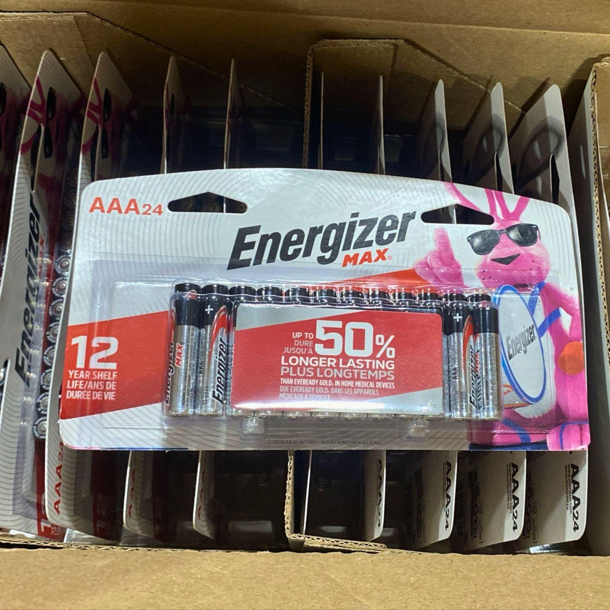 Energizer Max AAA 24-Pack Alkaline Batteries - Long Lasting Power for Toys, Flashlights, and Remote Controls