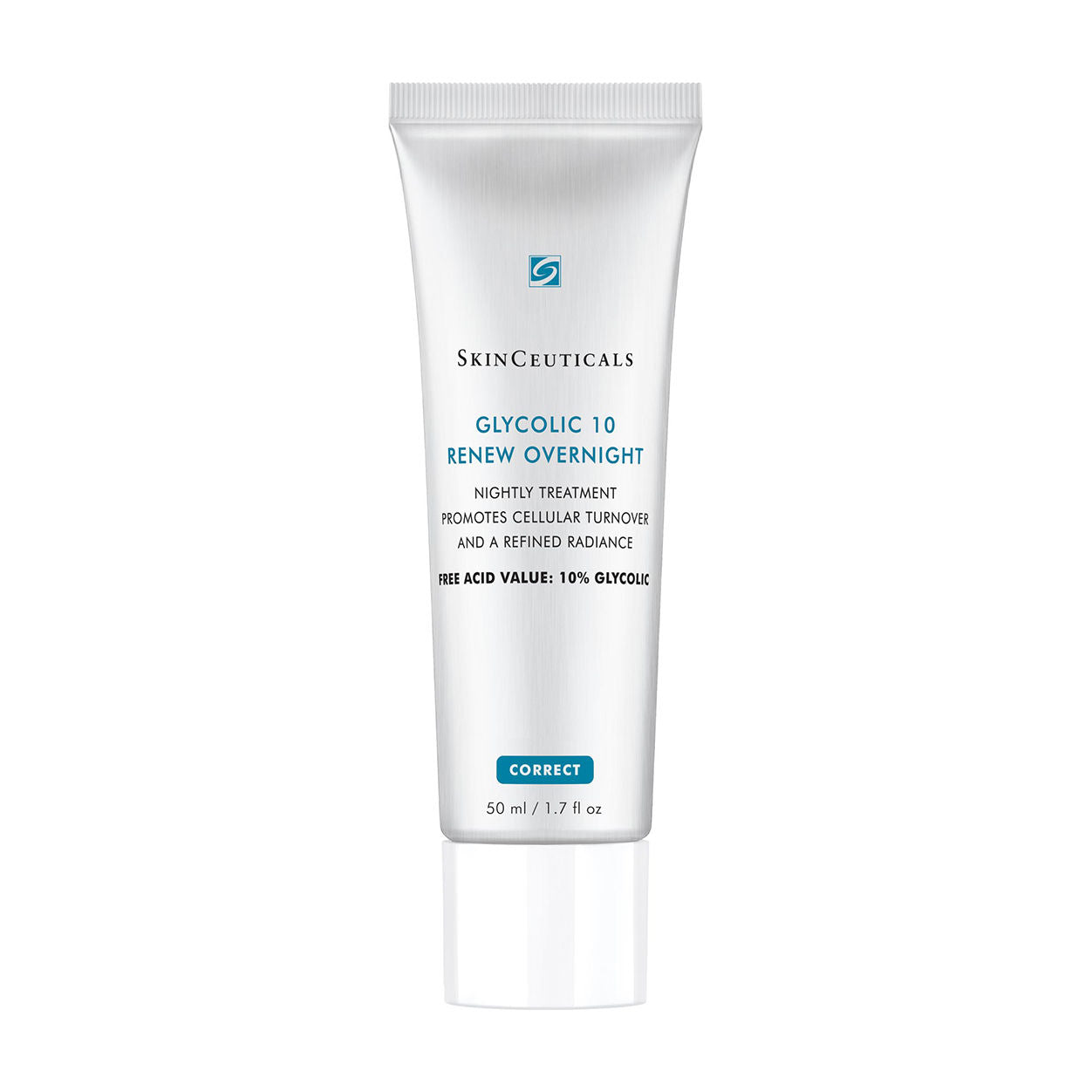 Glycolic Acid 10% Overnight Renewal Face Serum for Glowing Skin - Perfect for Nighttime Skincare Routine & Anti-Aging Treatment