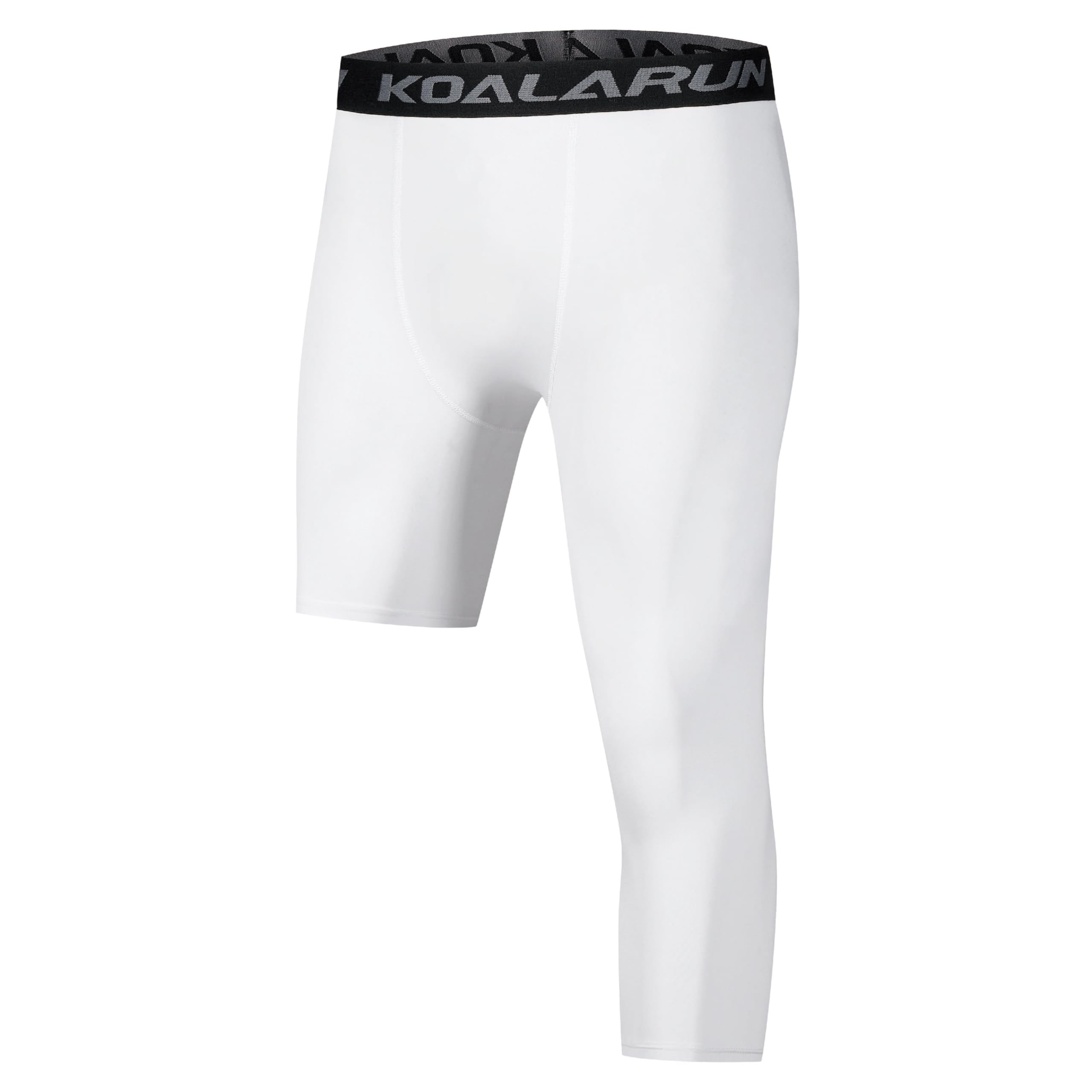 Men's 3/4 Length Compression Leggings for Basketball & Athletic Training - Breathable Base Layer Pants for Running, Gym Workouts & Sports Performance