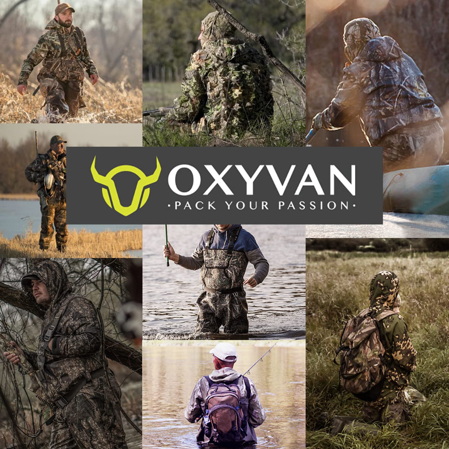 Breathable Waterproof Chest Waders for Men & Women - OXYVAN Stocking Foot Fishing Waders for Fly Fishing, Hunting & Outdoor Adventures