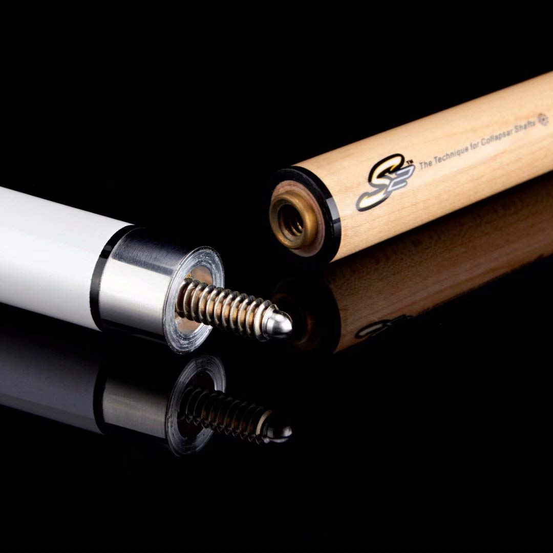 R Series 58-Inch 2-Piece Maple Billiard Pool Cue Stick with PU Grip for Professional and Home Game Rooms