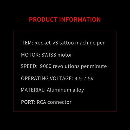 Professional Rotary Tattoo Machine with Swiss Motor - Gold Tattoo Pen for Liner & Shader, RCA Line Included - Perfect for Tattoo Artists & Body Art Professionals