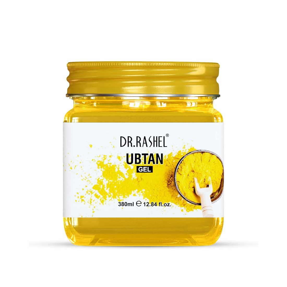 DR.RASHEL Ubtan Gel for Face & Body - Turmeric Brightening Cream for Normal Skin (380ml) | Natural Glow Treatment for Daily Skincare & Special Occasion Prep