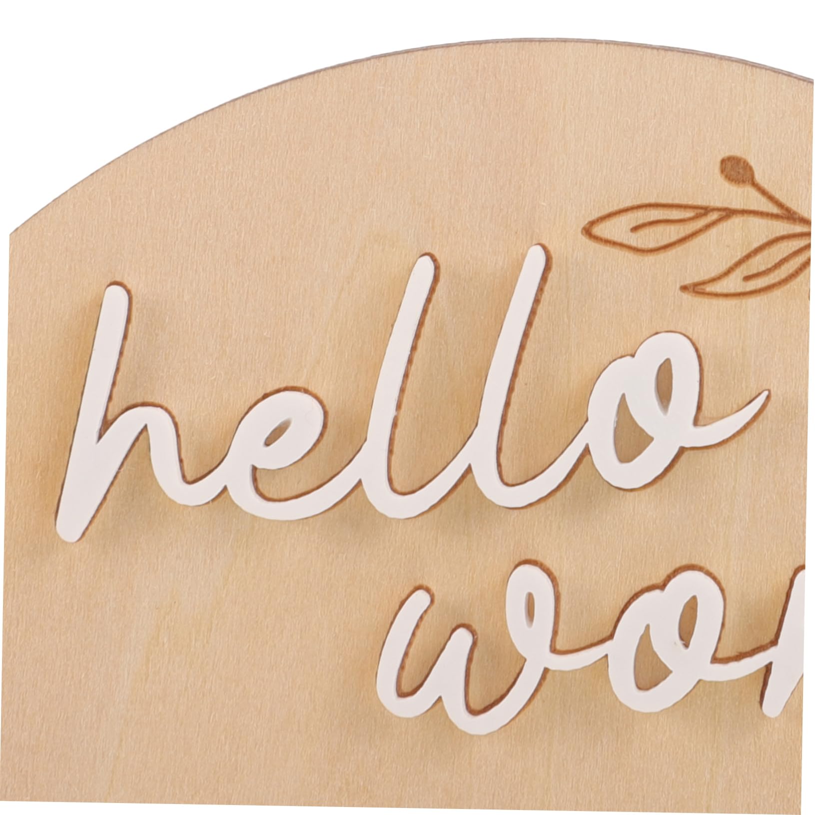 HEMOTON Wooden Baby Announcement Sign - 2pcs Newborn Name Card for Nursery, Gender Reveal, Baby Shower Decor - Perfect for Birth Announcements, First Birthday & Nursery Wall Decor