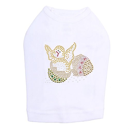 Easter Chick in Egg Rhinestone Dog Tank Top - Cute Pet Costume for Easter, Many Colors - Perfect for Easter Parties & Pet Photo Shoots
