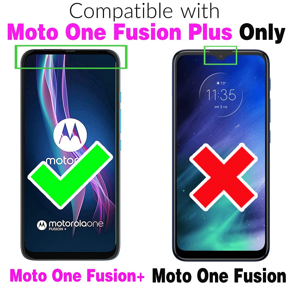 Moto One Fusion+ Wallet Case with Card Holder & Stand - Black for Men & Women | Durable Phone Accessories for Daily Use