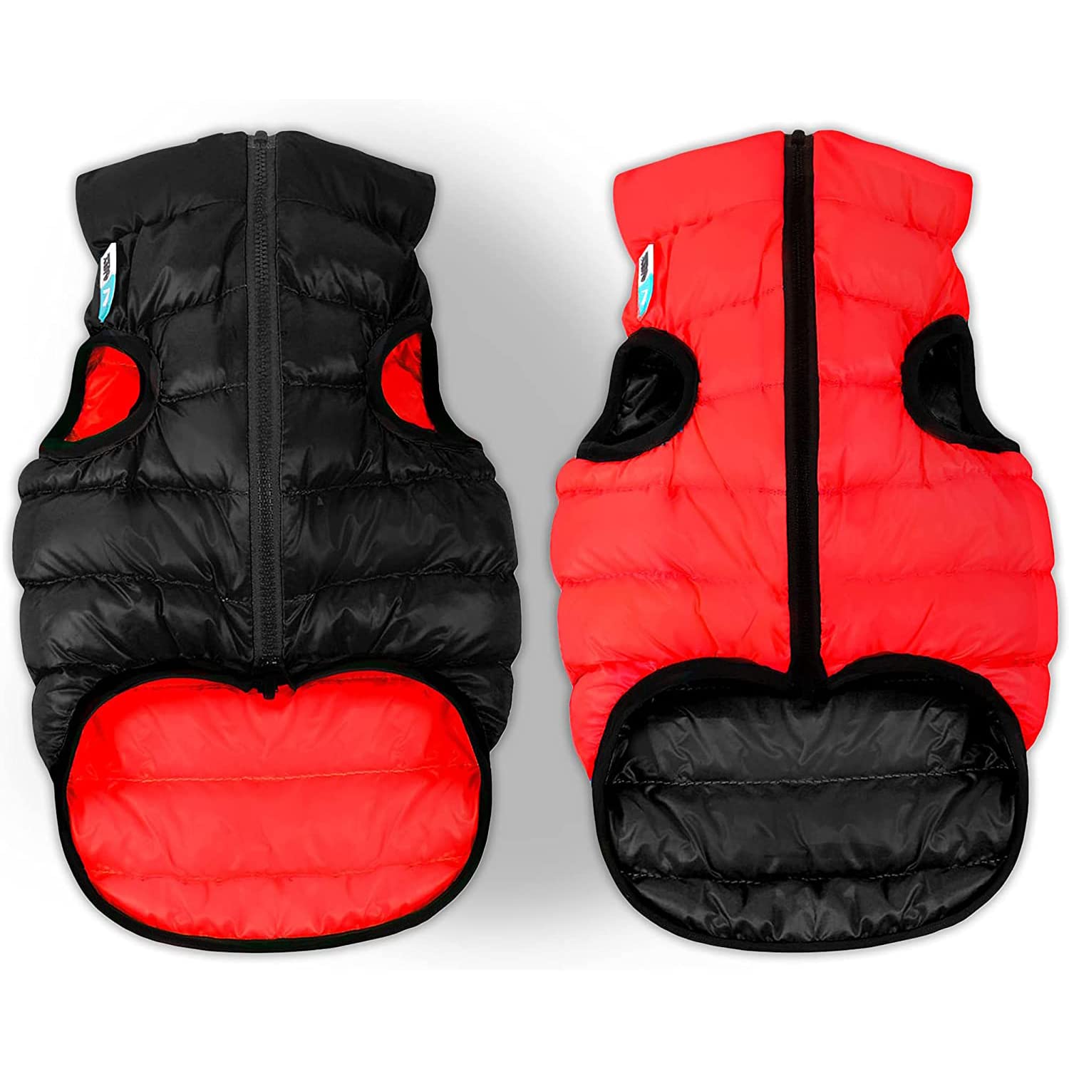 Lightweight Reversible Winter Dog Coat - Warm Waterproof Windproof Insulated Puffer Vest for Small Medium Large Dogs - Cozy Pet Jacket for Outdoor Walks, Snow Play & Cold Weather Protection