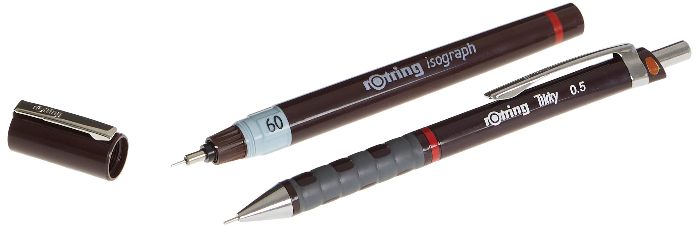 Rotring Isograph Junior Set - 3 Technical Drawing Pens (0.20mm, 0.40mm, 0.60mm) with Accessories - Perfect for Architects, Engineers & Artists - Drafting, Sketching & Technical Illustration Tools