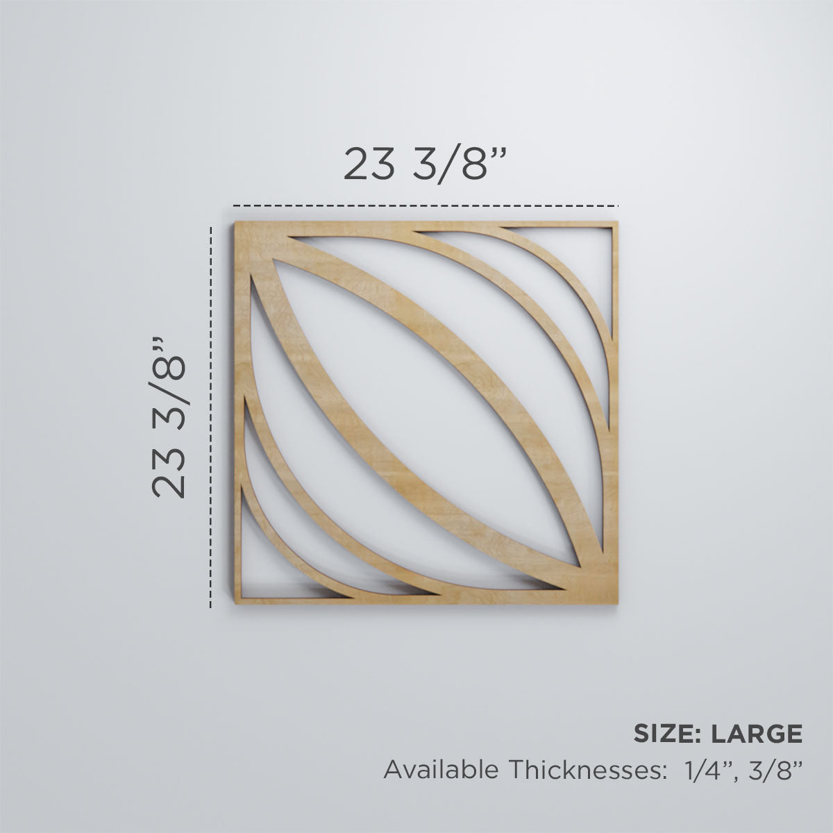 Otis Decorative Fretwork Wall Panels - Laser Cut Wooden Room Dividers & Decorative Screens for Home, Office, and Event Decor