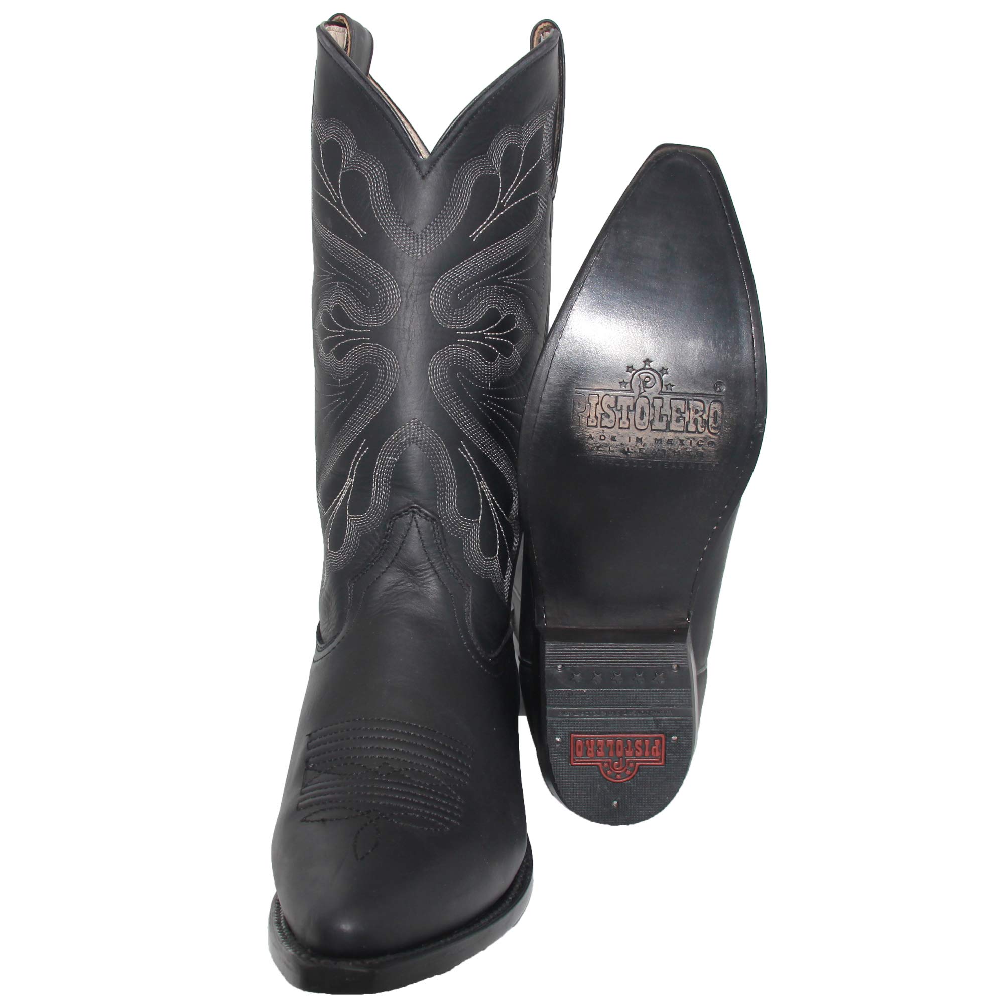 Authentic Men's Cowboy Boots - Genuine Leather Western Boots with J Toe for Rodeo, Country Dancing & Outdoor Adventures