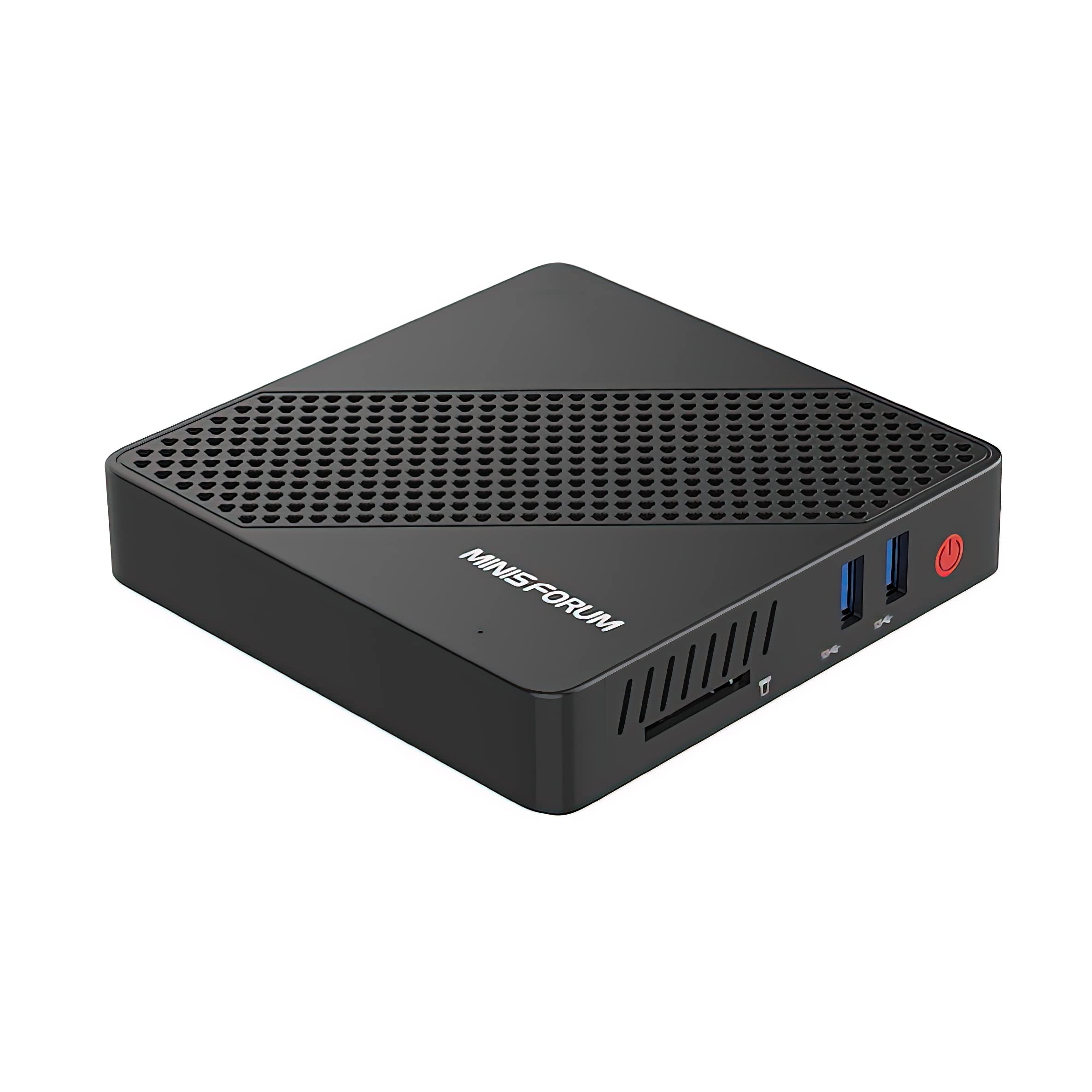 MINISFORUM N40 Fanless Mini PC - Silent Desktop Computer with Intel Celeron N4020 (Up to 2.8GHz), 4GB RAM, 64GB eMMC, Dual HDMI & VGA, Gigabit LAN, Auto Power On - Perfect for Home Office, Digital Signage, and Light Computing Tasks