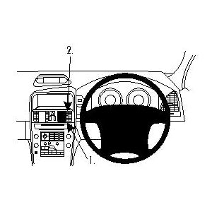 ClicOn No Holes Center Dash Mount for Volvo XC60 (2011-2014) - Secure Phone Holder for Hands-Free Navigation & Driving