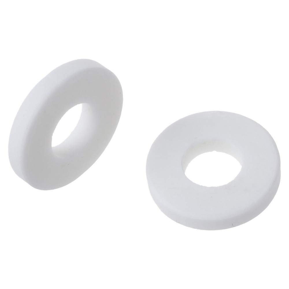 Ochoos 5-Pack Ceramic Washers - 26x11x4.6mm Round Insulation Spacers, White Ceramic Protection Rings for Electronics, DIY Projects & Heat Resistance Applications