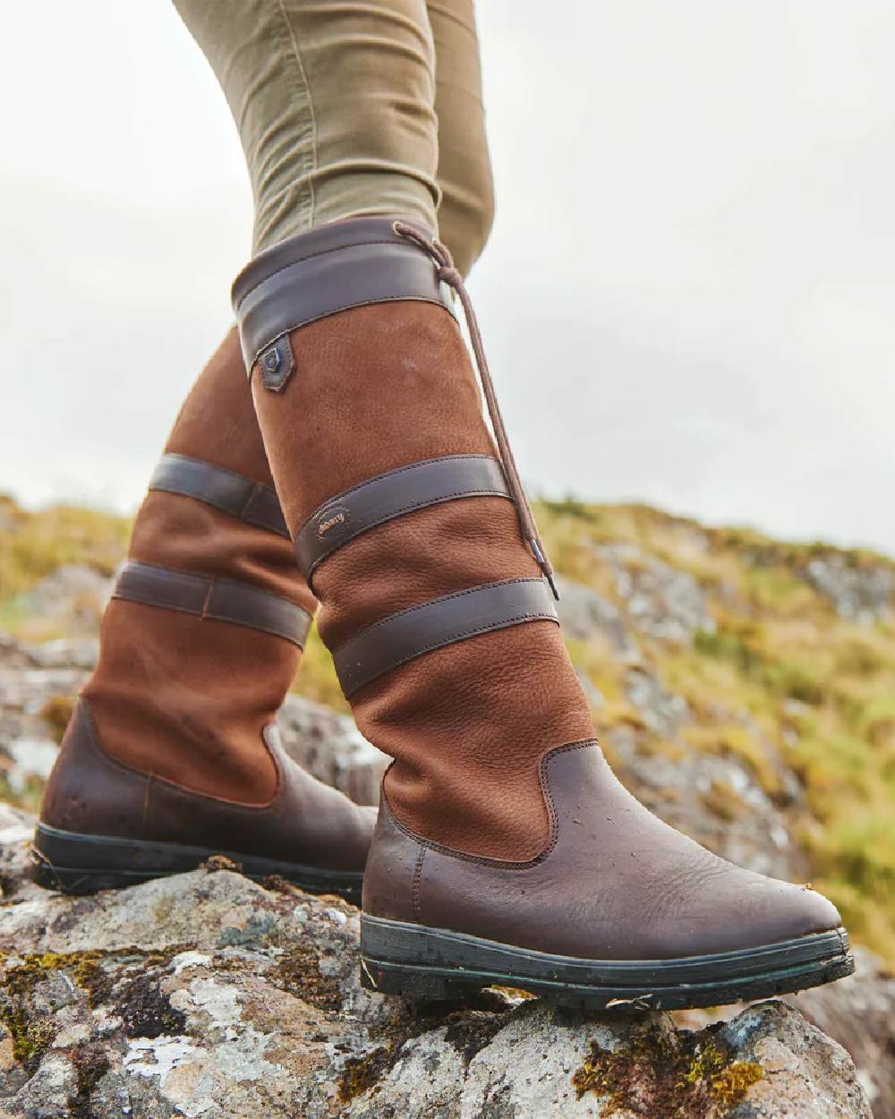 Dubarry Galway Waterproof Leather Country Boots for Men & Women - Durable Outdoor Hiking, Farming & Equestrian Riding Boots