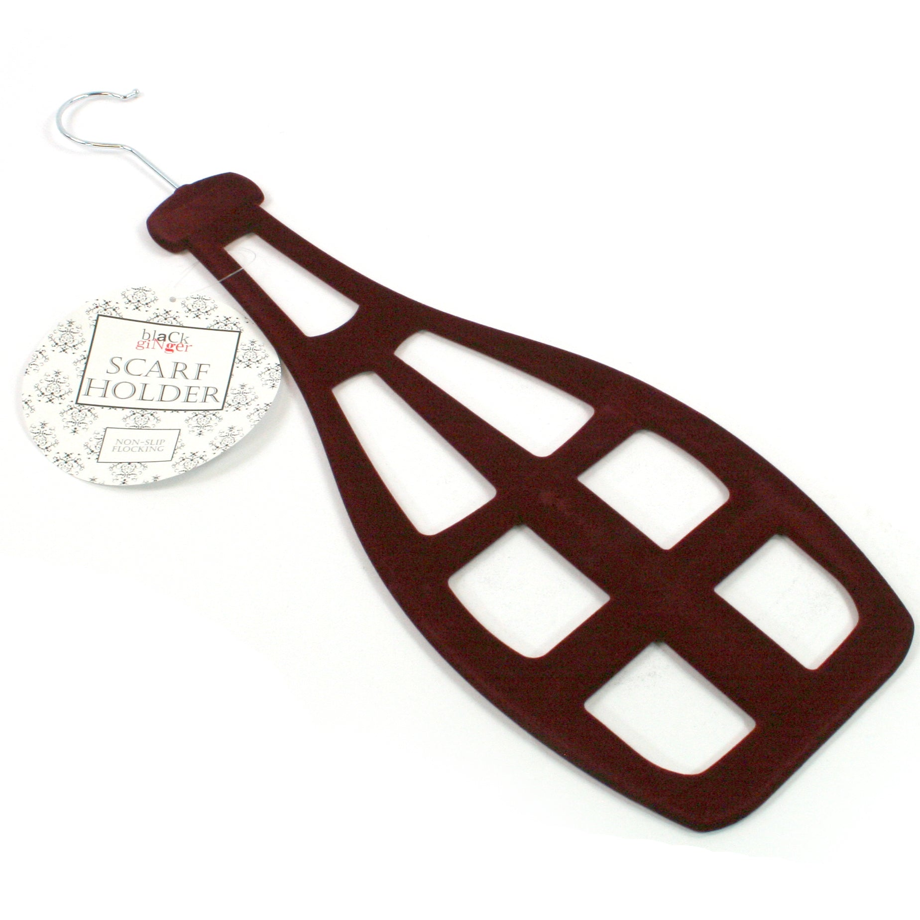 Elegant Champagne Bottle Scarf Hanger - Premium Necktie & Shawl Organizer for Closet - Perfect for Home Decor, Gift Giving & Fashion Accessory Storage