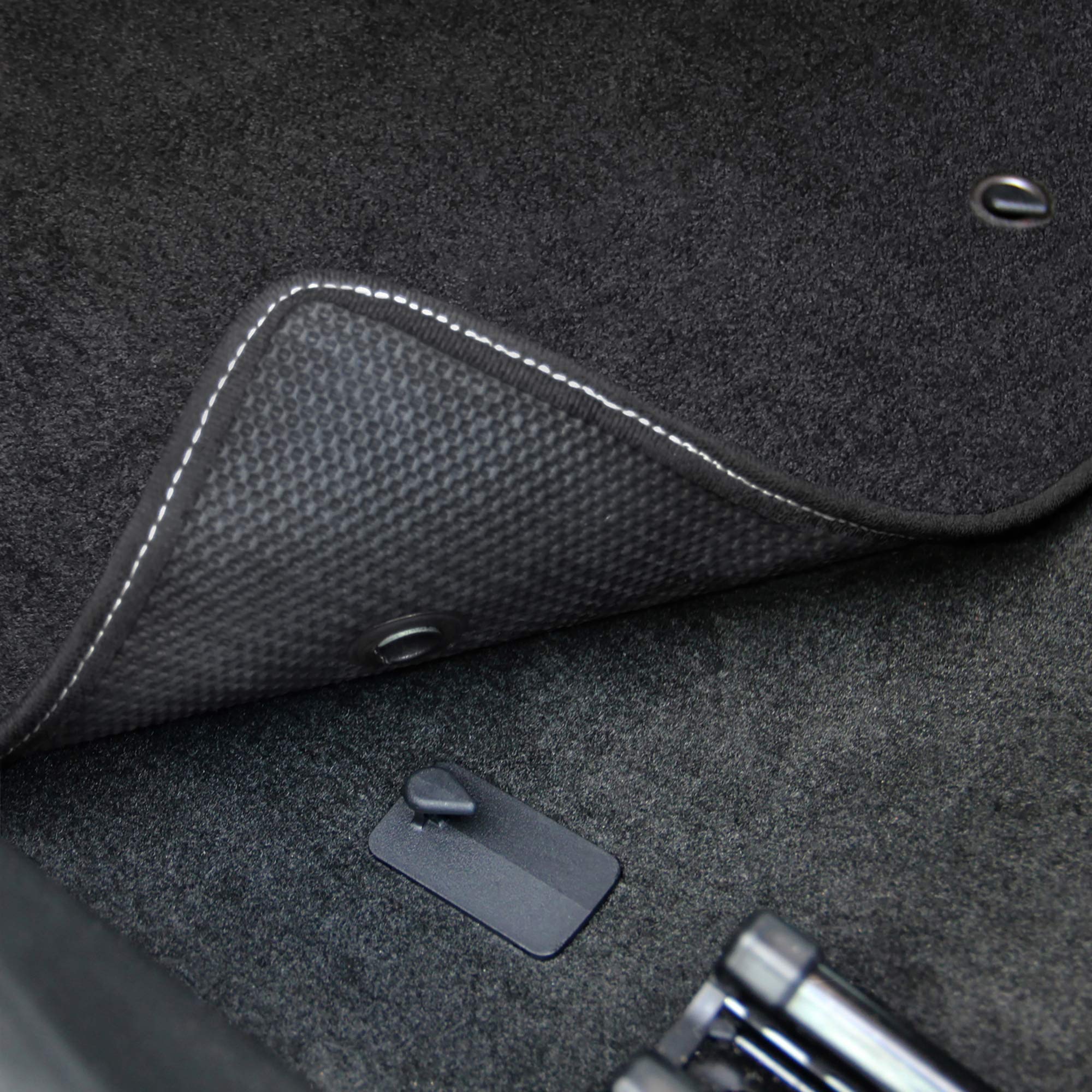 Premium Custom-Fit Carpeted Floor Mats for Dodge Challenger RWD 2011 & Newer - Luxury Car Floor Liners (2-Piece Set, Charcoal with Silver 'Challenger' Logo) - Perfect for Daily Driving & Car Shows