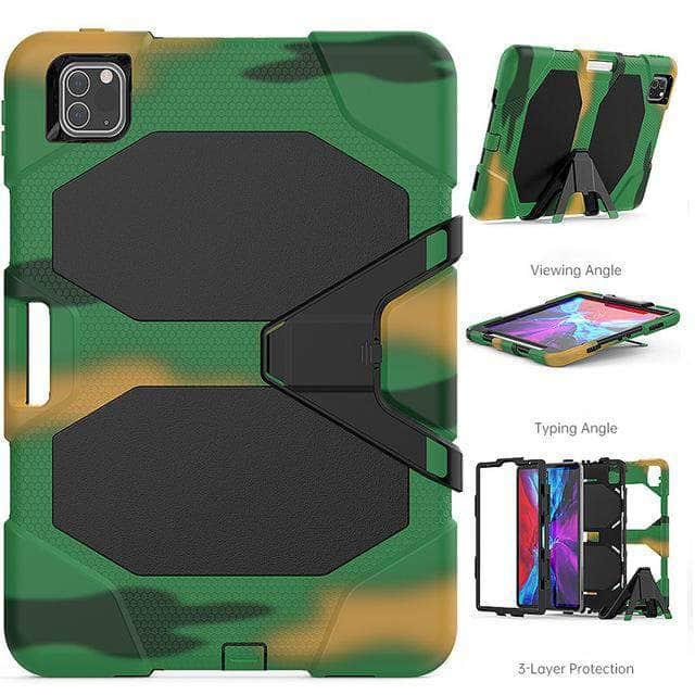 2020 iPad Pro 11 Inch Shockproof Heavy Duty Rugged Protective Case - Perfect for Outdoor Adventures, Travel & Daily Commute