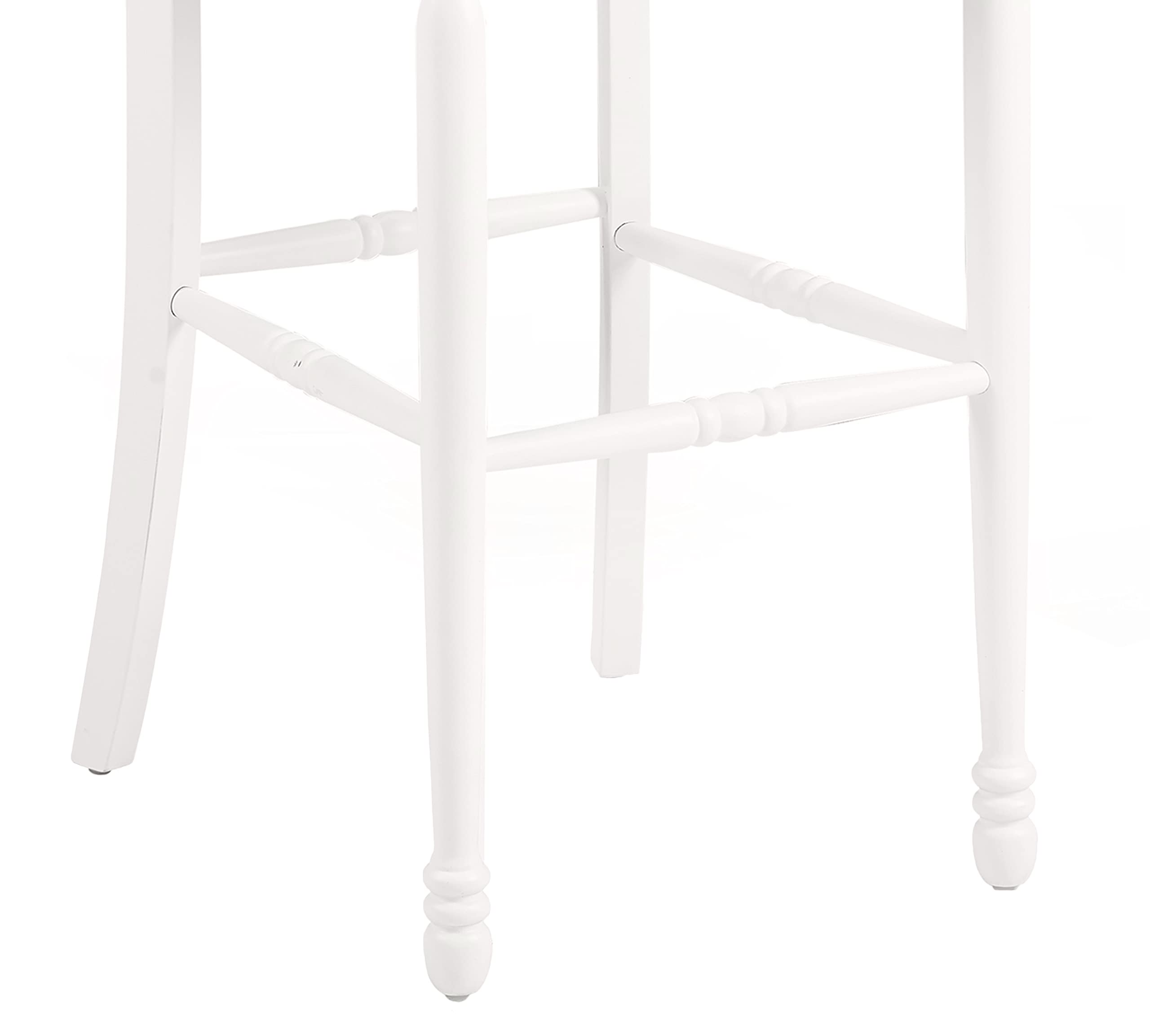 Crosley Furniture Shelby Wood X Back Bar Stools Set of 2 - Vintage Style Counter Height Stools for Kitchen Island, Breakfast Bar & Pub Table - Solid Wood Construction with X-Shaped Back Design