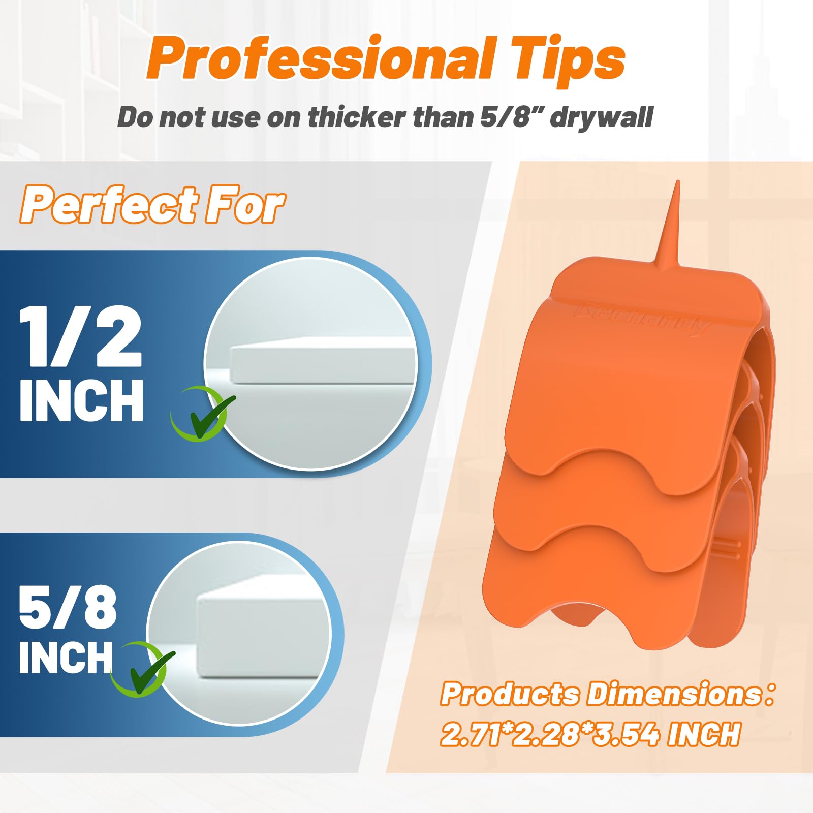 6 Pack Drywall Outlet Marker - No Measure Tool for Electrical Boxes | Easy Drywall Installation & Wire Protection