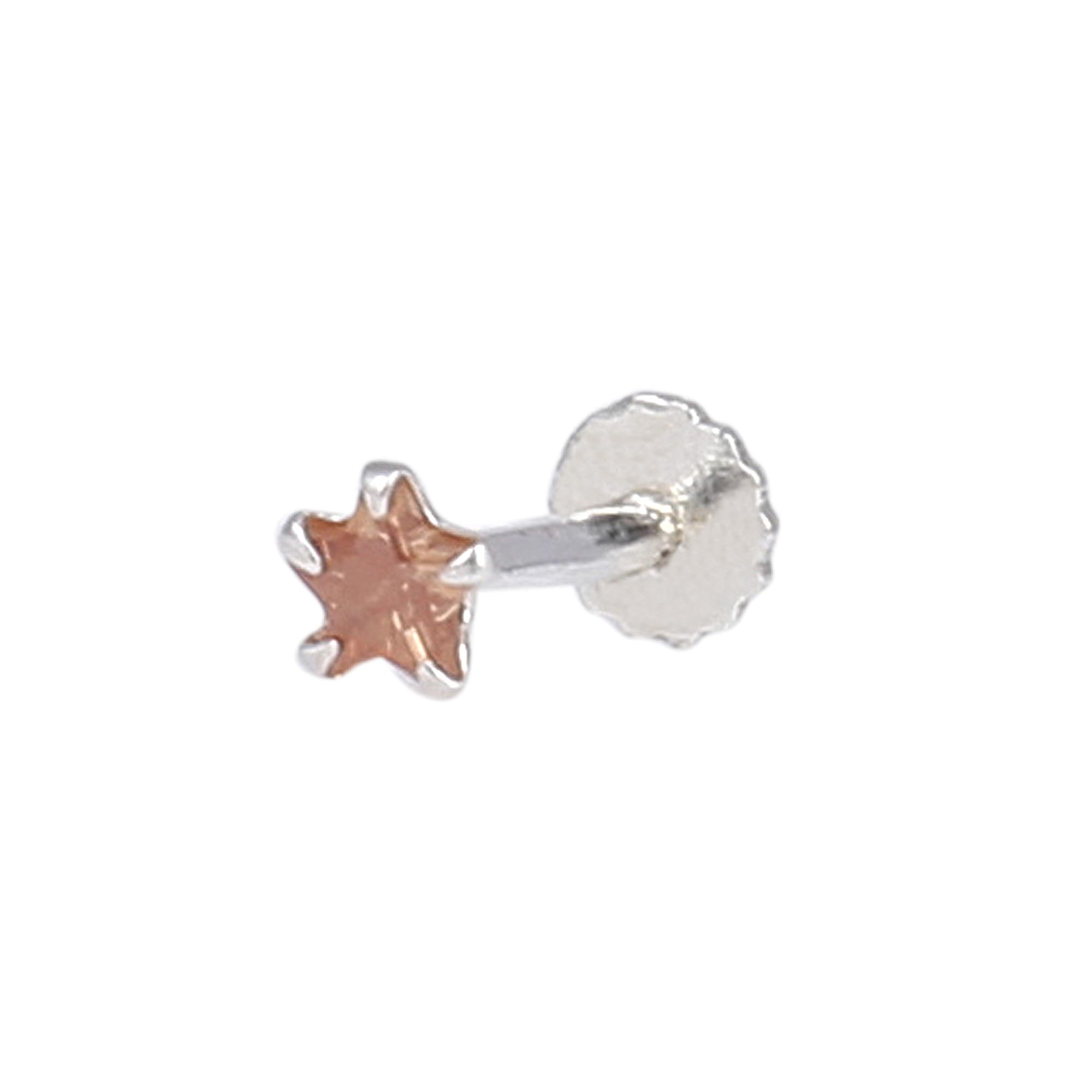 Elegant Silver Star Nose Pin for Women & Girls | Hypoallergenic Nose Ring for Parties, Weddings & Festivals | Trendy Body Jewelry for Everyday Wear