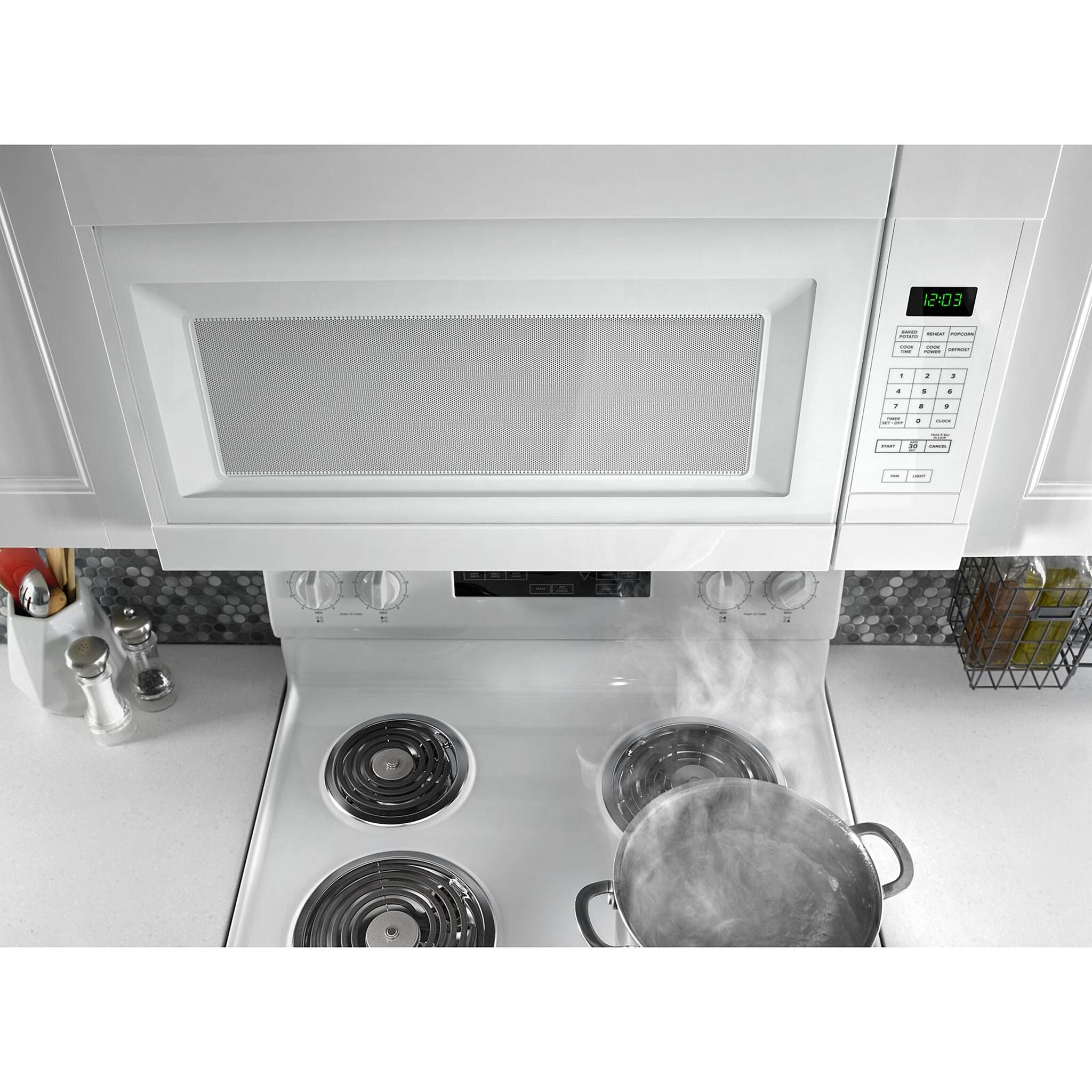 Amana YACR4503SFW 30-Inch White Freestanding Electric Range - 4.8 Cu. Ft. Capacity, Smooth Cooktop, Self-Cleaning Oven - Perfect for Home Kitchens & Small Restaurants