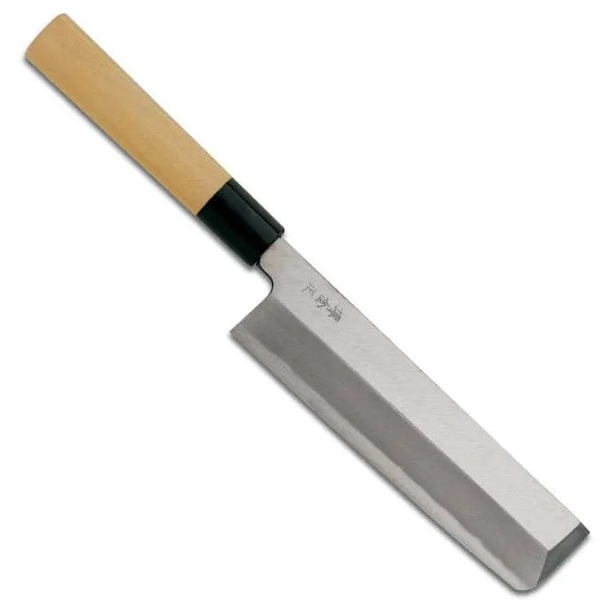 Premium Japanese Square Usuba Knife - High-Carbon Steel Blade for Professional Sushi & Vegetable Cutting - Perfect for Chefs, Home Cooks & Japanese Cuisine Enthusiasts