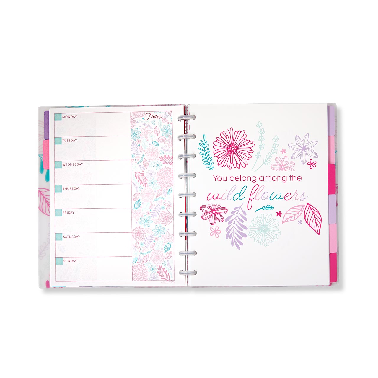 Secret Garden Undated Planner - Weekly & Monthly Agenda Notebook for Women, Floral Design, Perfect for Journaling, Scheduling & Productivity - Ideal for Work, School & Personal Organization