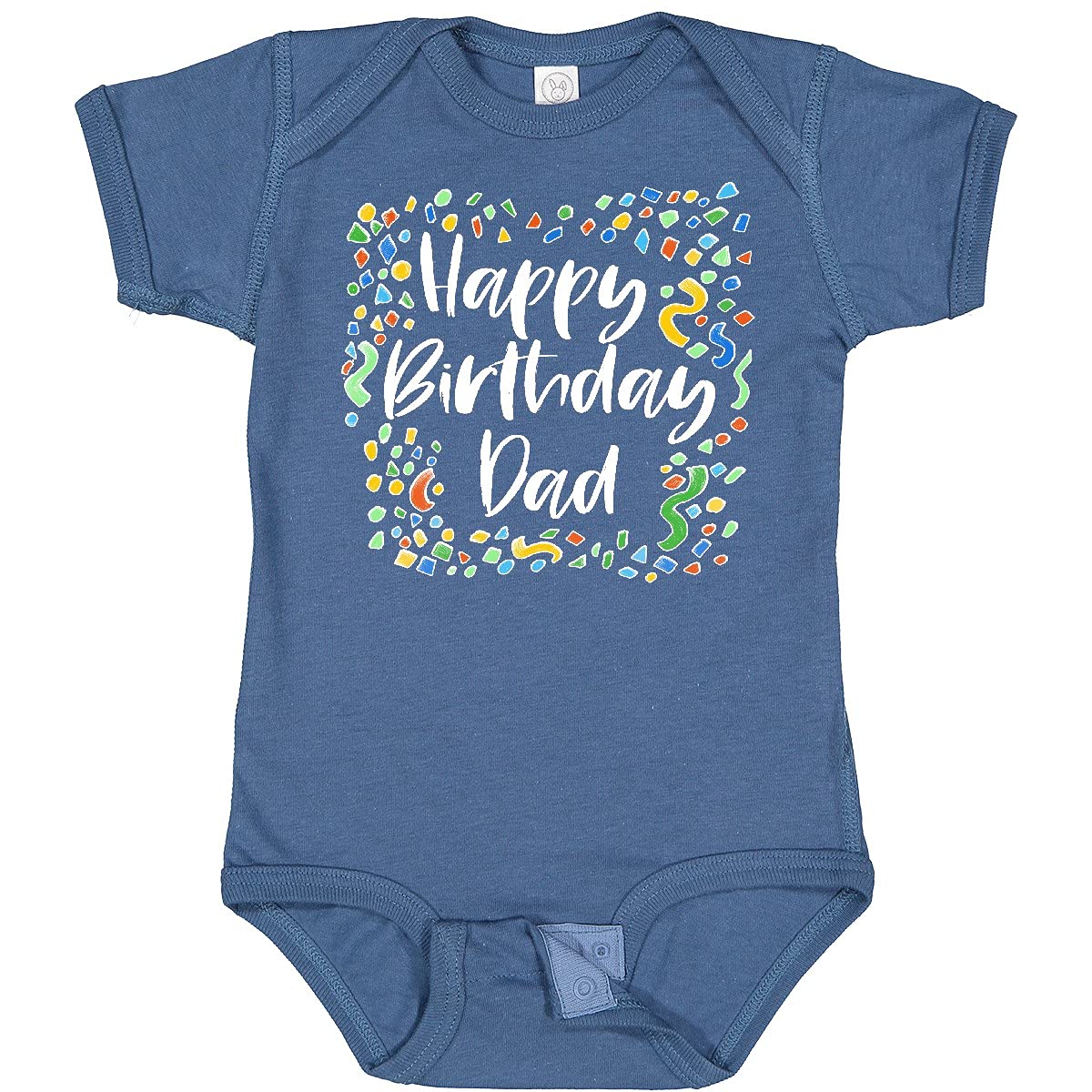 Inktastic Happy Birthday Dad Baby Bodysuit - Cute Infant Onesie for Birthday Celebrations & Photo Shoots - Perfect Gift for New Dads & First Father's Day
