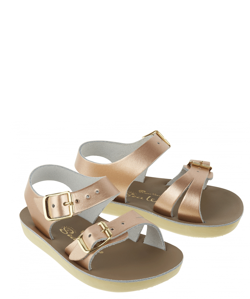 Sun San Rose Gold Sea Wee Sandals - Women's Fashion Flip Flops for Beach, Pool & Summer Outfits