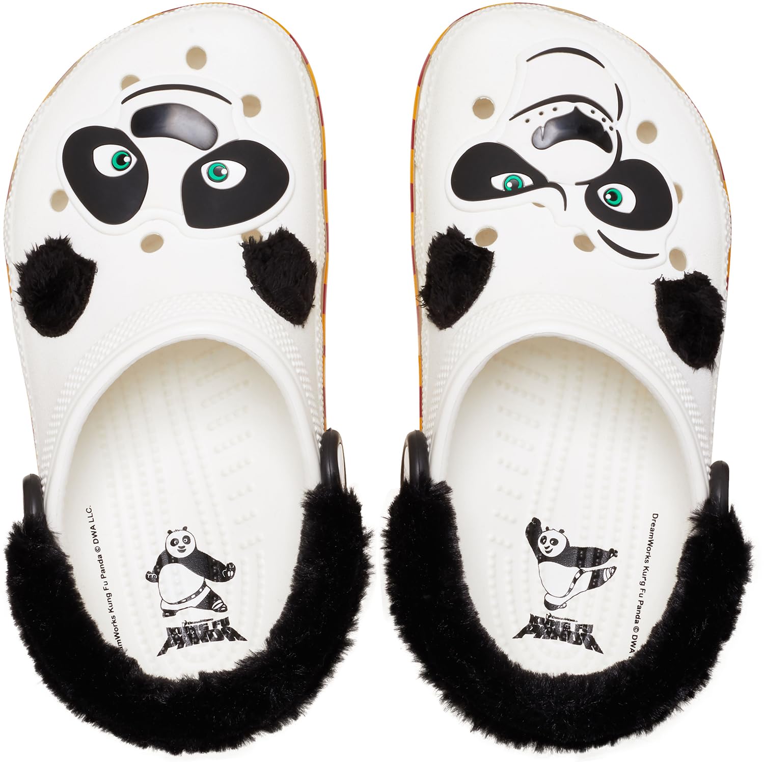 Crocs Unisex-Child Kung Fu Panda Classic Clogs - Comfortable Kids' Shoes for School, Play & Everyday Wear