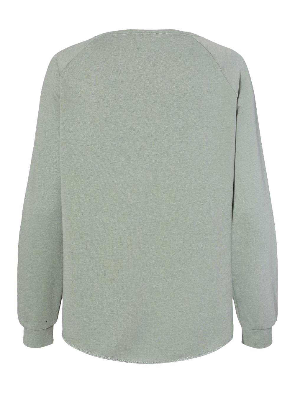 Women's California Wave Wash Crewneck Sweatshirt | Soft Vintage Pullover Hoodie | PRM2000 | XS | Sage Green | Casual Loungewear & Streetwear Fashion