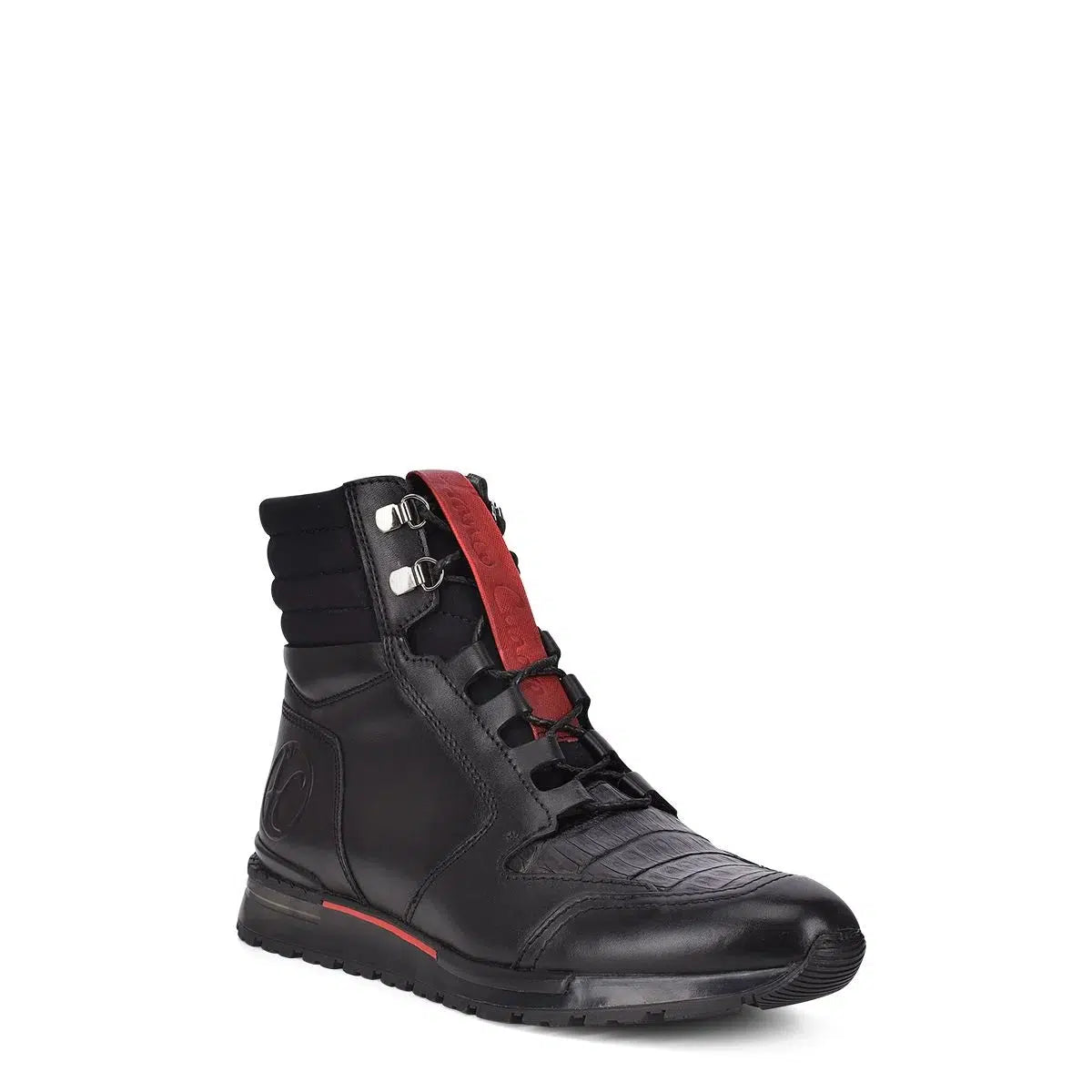 Men's Cuadra Black Casual Caiman Leather Sneaker Boots - Stylish & Comfortable for Everyday Wear, Outdoor Adventures & Urban Fashion
