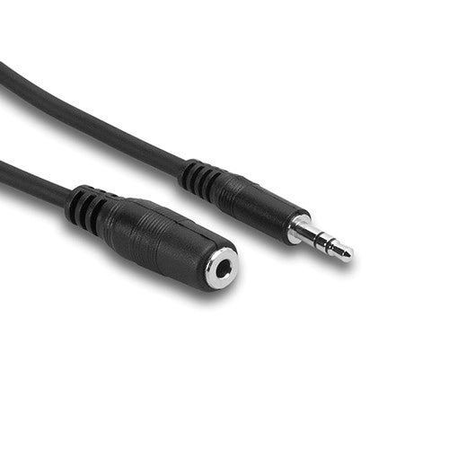 Hosa Technology 10ft Stereo Mini Male to Female Audio Cable - High-Quality 3.5mm Aux Cord for Headphones, Speakers, and Home Theater Systems