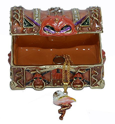 Magic Box Treasure Chest Jewelry Box - Necklace Holder & Trinket Organizer for Women, Collectible Gift for Her - Perfect for Jewelry Storage, Display & Home Decor
