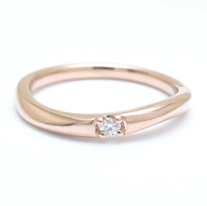 4℃ Diamond Ring K18PG Pink Gold - Elegant 18K Rose Gold Engagement Ring for Women, Perfect for Proposals, Anniversaries & Special Occasions