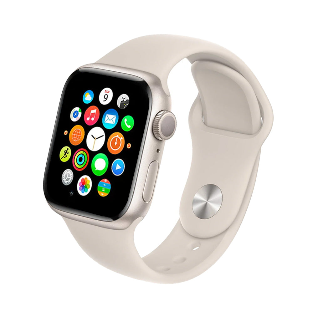 Apple Watch Series 7 (GPS) 45mm Aluminum Case with Sport Band - Fitness Tracking, Heart Rate Monitor & Water Resistant for Running, Swimming & Daily Use