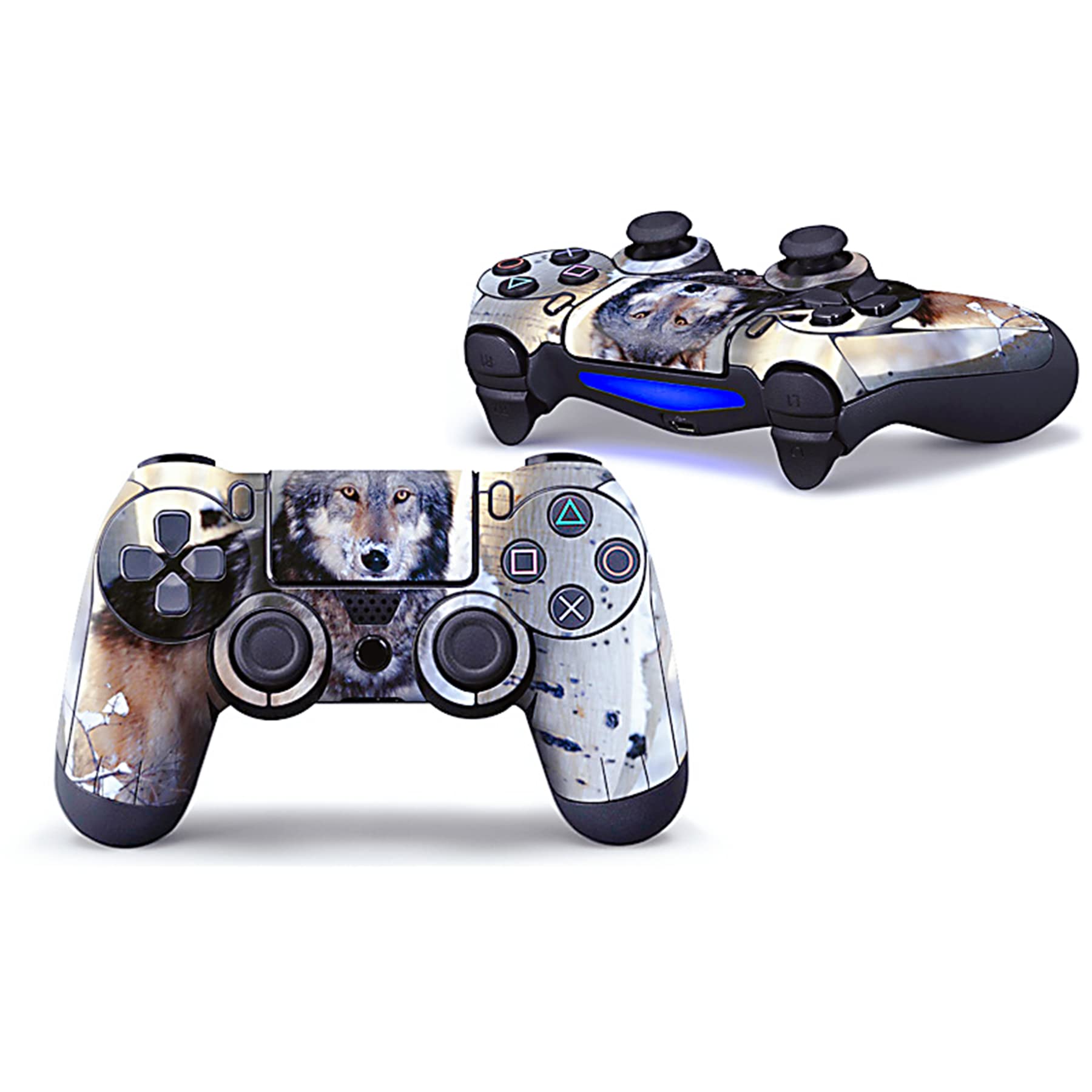 3-Piece Full Body Vinyl Decal Skin Cover for PS4 Controller - Protective Sticker for PlayStation 4 (PS4 Controller #12) - Perfect for Gaming, Customization & Controller Protection