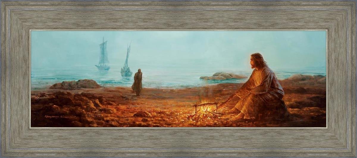 By The Shore By Yongsung Kim - Coastal Wall Art Print for Beach House Decor, Ocean Themed Living Room & Bedroom