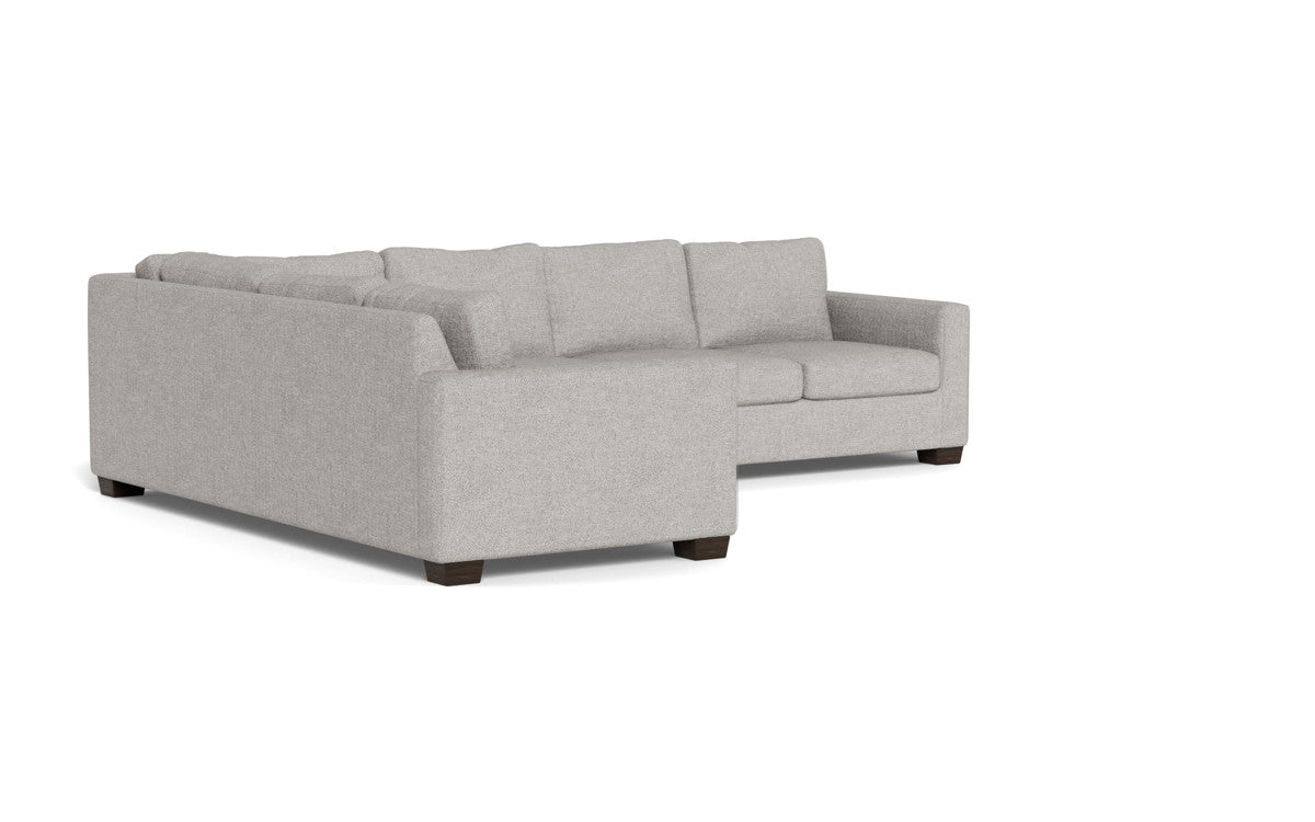 Track 121 Left Corner Sectional Sofa - Modern L-Shaped Couch for Living Room, Family Room & Home Theater - Comfortable Fabric Sectional with Chaise Lounge