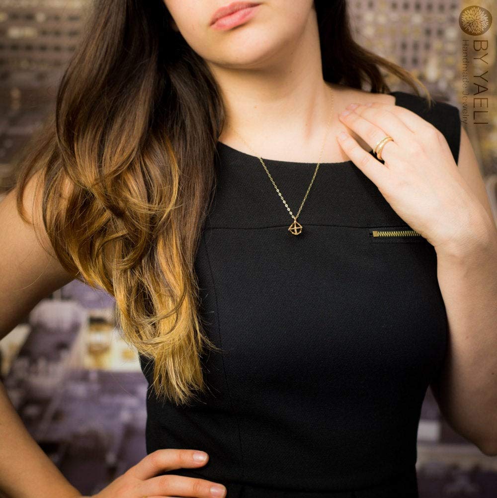 Gold Star of David Necklace - 14K Jewish Jewelry, Kabbalah & Sacred Geometry Pendant - Perfect for Hanukkah, Bar Mitzvah & Spiritual Protection