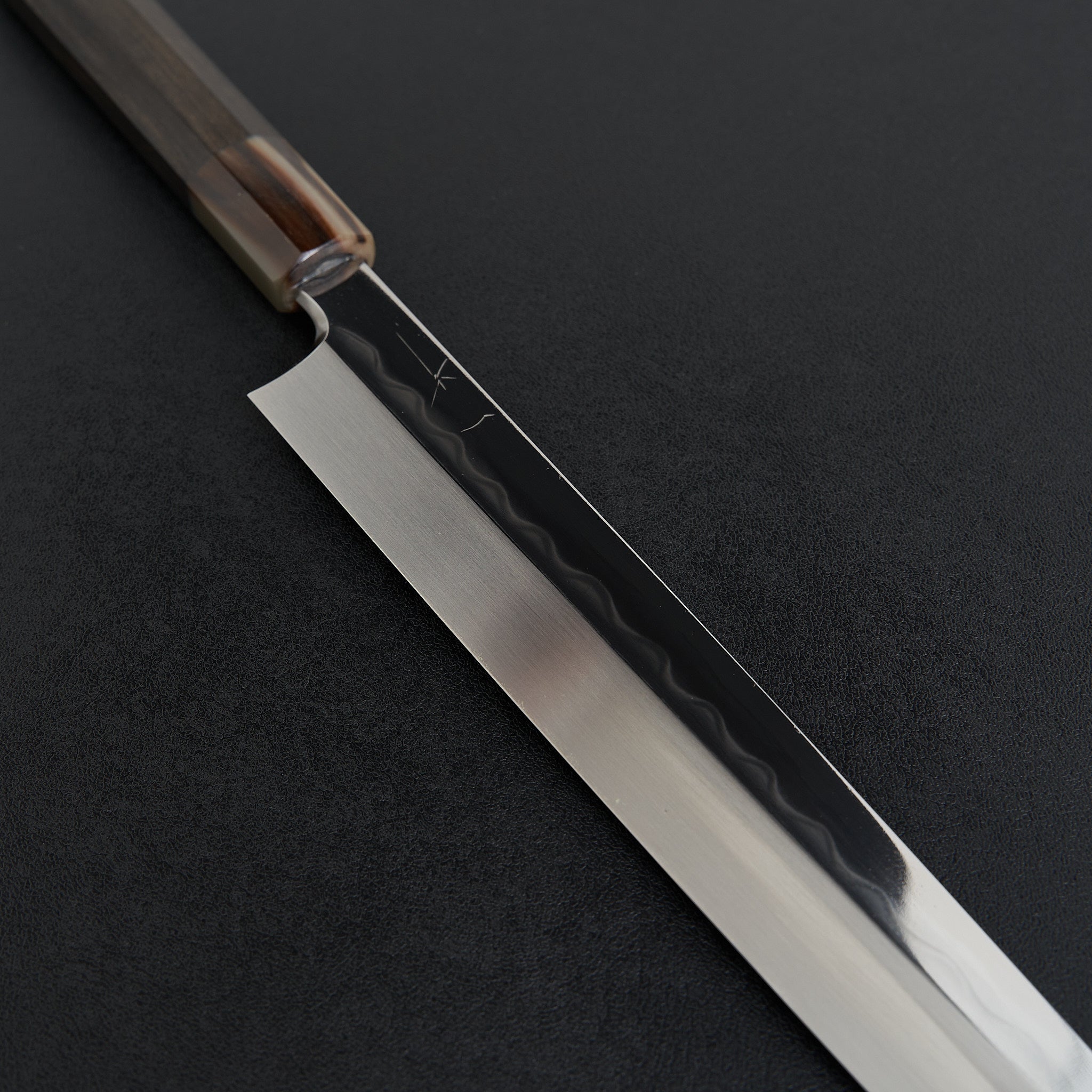 Hitohira Togashi White #1 Mizu Honyaki Yanagiba 300mm Japanese Sushi Knife with Taihei Ebony Handle & Saya - Perfect for Sushi Chefs & Professional Kitchen Use