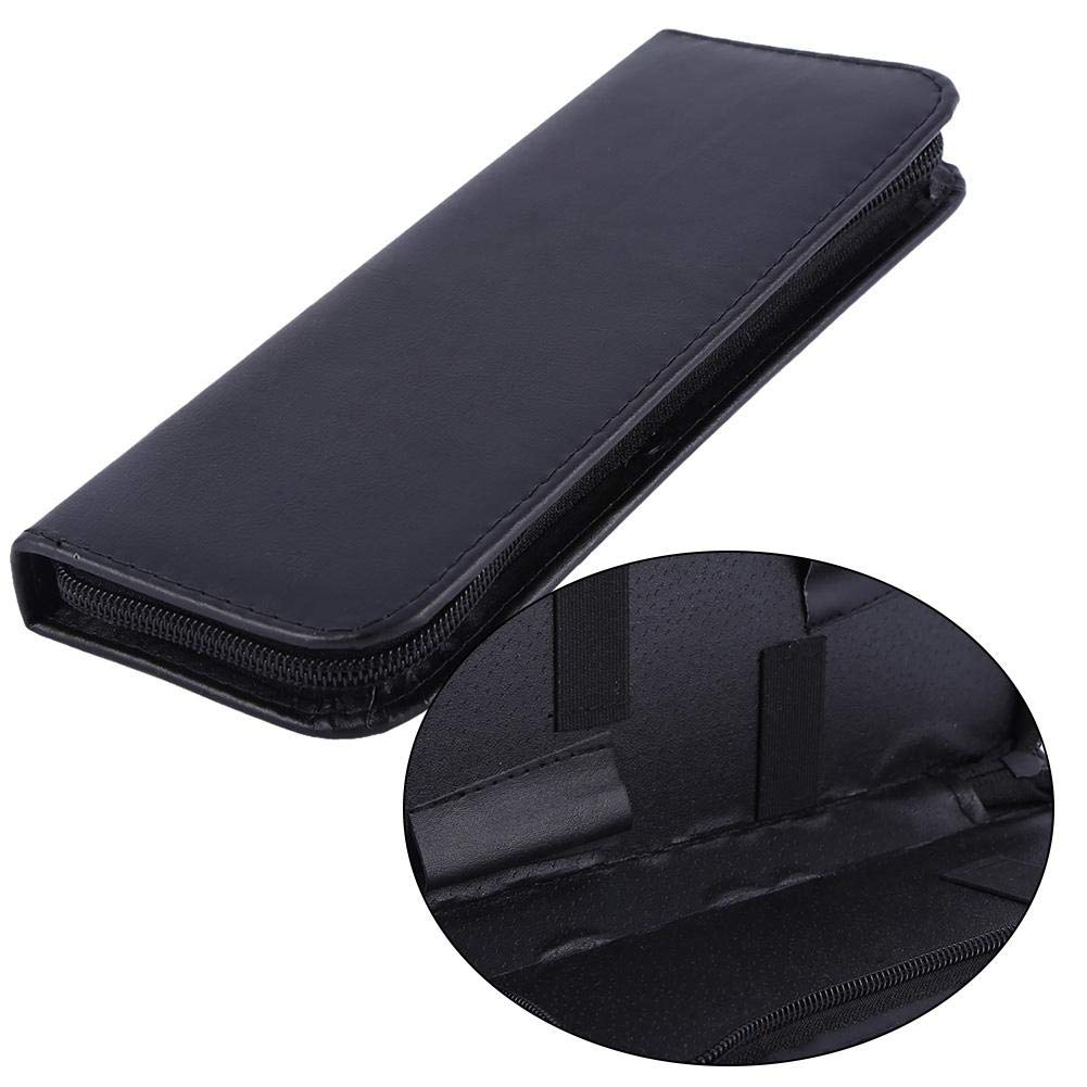 Professional Salon Scissor Tool Bag - PU Leather Hairstylist Pencil Case & Holster for Hairdressing Shears, Combs, Brushes - Perfect for Salon, Barber Shop & Home Hair Styling