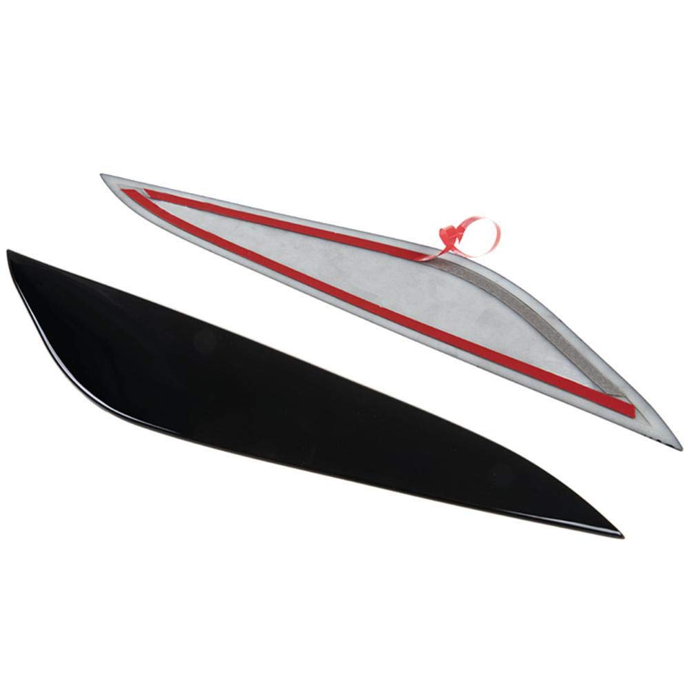 ASHDelk Black Front Headlight Lamp Cover for Tesla Model 3 - Eyelid Eyelids Eyebrow Trim (1 Piece) - Upgrade Your Tesla's Style & Protection for Night Driving & Car Shows