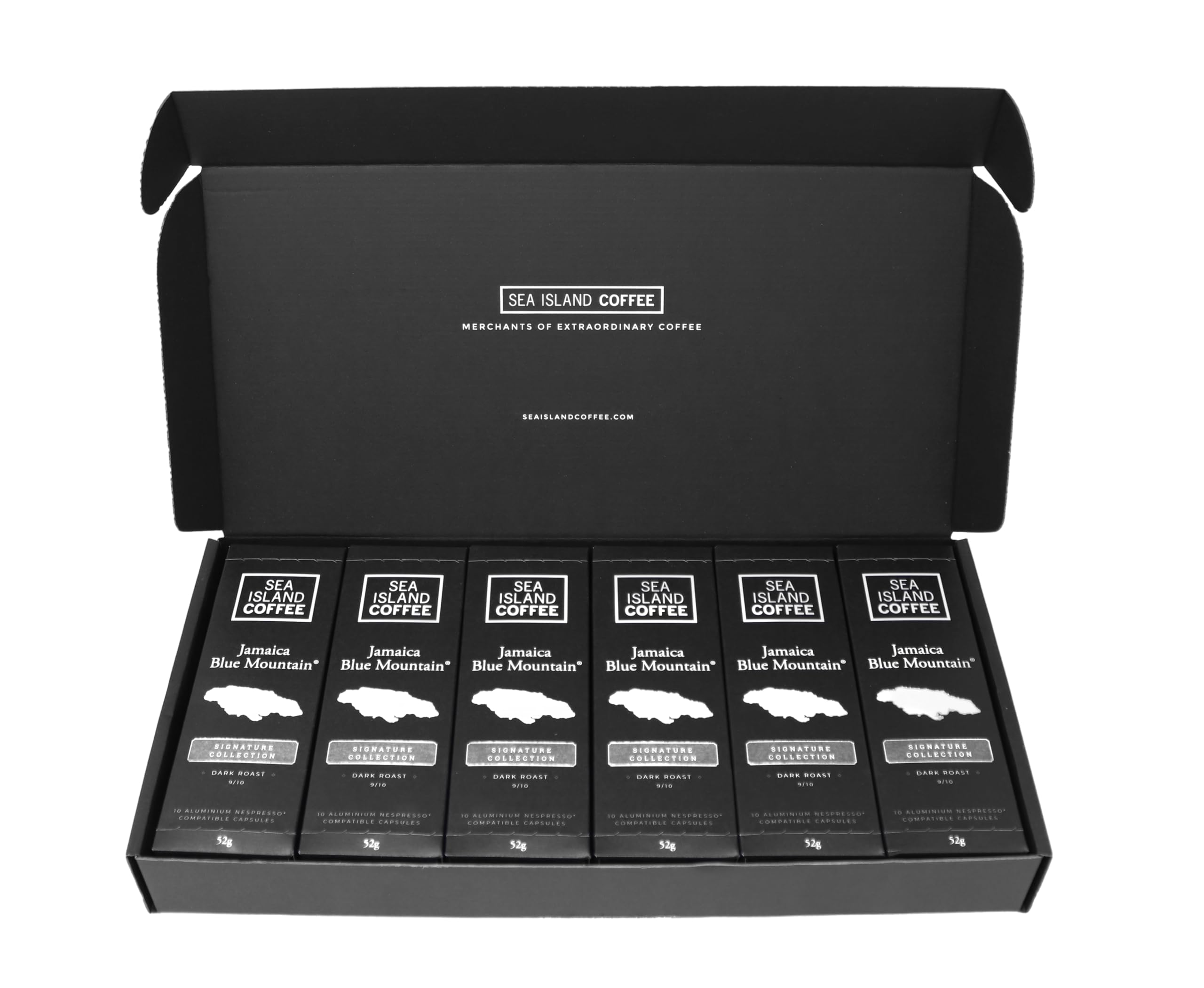 Premium Jamaica Blue Mountain Dark Roast Coffee Pods - 60 Capsules | Single-Serve Espresso & Drip Coffee Compatible | Perfect for Home, Office & Gifting
